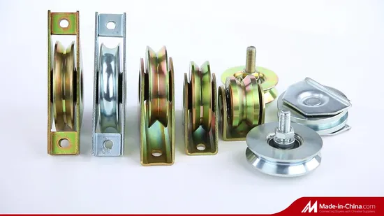 Système de portail coulissant en porte-à-faux Roues de poulie de roue de portail coulissant triangulaire trapézoïdale Systèmes de portail coulissant à rouleaux de porte latérale coulissante pour rails en V inversés